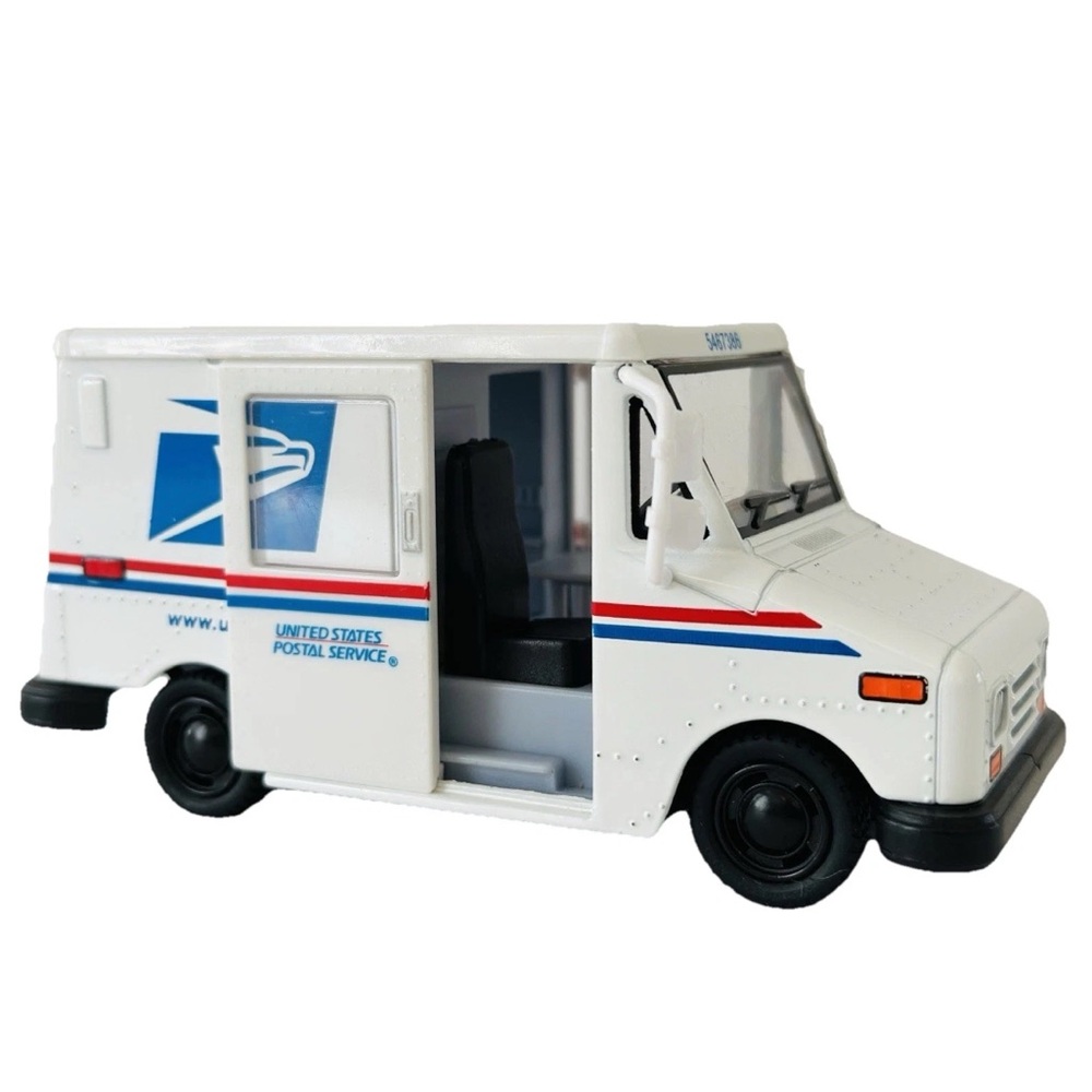 Kinsfun USPS LLV United States Postal Service Delivery Toy Truck 1:36 Pull Back - Picture 5 of 6